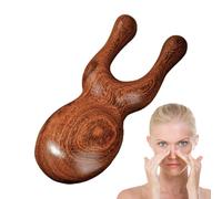 Sandalwood Massage Comb, Frog/Deer Antler Meridian Comb, Handmade Natural Wood Head Massager, Guashas Therapys Head Scratcher Anti-static Scalp Massager, Manual Eye Protector, for Stress Relief