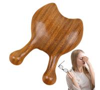 Sandalwood Massage Comb, Manual Scalp Relaxing Comb, 18cm Hair Care Anti Static Design, Natural Wood Beauty Tool Detail, Facial with Zen Pressure Points, Self Care Routine for Face