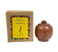 Sandalwood Natural Solid Perfume Beeswax Long Lasting Body Fragrance Balm Solid State Eau De Perfum in Wooden Jar 6 gm