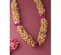 Sandalwood Processed Photo Frame Mala | Chandan Scented Wooden, Garland for Photos of Loved Ones|Traditional Mala for God, Ancestors and Pitra, Pooja Room 18 Inches made in India