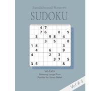 Sandalwood Reserve Sudoku Puzzle Book Volume 5: 100 Easy, Relaxing, Large Print Puzzles for Stress Relief and Keeping Your Mind Active |8.5 x 11 inches | Elegant Self Care Gift