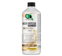 Sandalwood & Vanilla Reed Diffuser Oil Base Refill - Alcohol-Free, Eco-Friendly, Aromatherapy Essential Oil, Long-Lasting Home Fragrance (500ml)