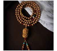 Sandalwood with Tara Pendant Buddhist Bead Rosary Beads Necklace Handstring Accessory Gift