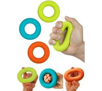 SANDAO Diameter Strength Hand Grip Ring Muscle Power Training ， Forearm Ring Hand Exercisers - Silicone Squeezer Gripper for Muscle Strengthening 7CM (3 PCS) (Round 30-50lbs)