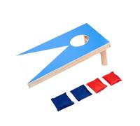 Sandbag Throw Game Classic Wooden Corn Hole Game for Kids Home Toss Game blue