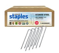 Sandbaggy 8 Gauge Landscape Sod Staples | Great for Hard & Rocky Soil | 40% Thicker Than Standard 11 Gauge Staples | Trusted by Farmers & Contractors Across USA (200 Staples)