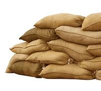 Sandbaggy Burlap Sand Bag - Size: 14" x 26" - Sandbags 50lb Weight Capacity - for Flooding, Flood Water Barrier, Tent Sandbags, Store Bags - Sand Not Included (5 Bags)