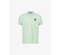 Sandbanks Mens Mint Brand-patch Crewneck Organic-cotton Polo Shirt S