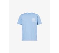 Sandbanks Mens Sandbanks Sonar Logo Print Cotton T-Shirt Dusty Blue XL