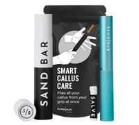 Sandbar Callus Remover Tool, File for Hands, Durable Aluminum Tool Callus Shaver, Palm and Heel Dead Skin Removal, Includes Nourishing Salve, Ideal for Athletes, Climbers, and Gym Enthusiasts - Blue