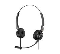 Sandberg USB Office Headset Pro Stereo | Wired Headset with Microphone | Office Headphones with USB A Connector | Adjustable Headband | Hearing Damage Control (max. 118 db) | Lightweight, Over Ear