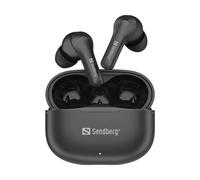 Sandberg 126-51 Play'n Go Wireless Earbuds, 24h Playback, Black
