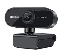 Sandberg 133-97 USB Flex FHD 2MP Webcam with Mic, 1080p, 30fps, Glass Lens, Auto Adjusting, 360° Rotatable, Clip-on/Desk Mount, 5 Year Warranty