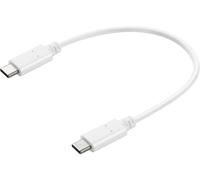 Sandberg 136-30 USB-C Charge Cable 0.2m - 65W Fast Charging White