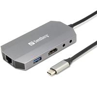 Sandberg 136-33 USB-C 6-in1 Travel Dock