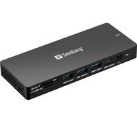 Sandberg 136-61 USB-C 13-in-1 Docking Station - 4K HDMI/DP, 100W PD, Ethernet