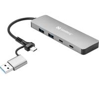 Sandberg USB-C/A to 2xUSB-A+2xUSB-C Hub