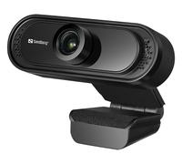 Sandberg 333-96 USB FHD 2MP Webcam with Mic 1080p 30fps Glass Lens 60° Clip-on/Stand 5 Year Warranty