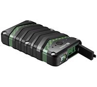 Sandberg Survivor Powerbank 20100 mAh | Portable, High-Capacity Mobile Charger | Backup Battery w USB-C, USB-A | Dust Shock Waterproof Case IP67 Certified | Power Bank w Flashlight | 8 Phone Charges
