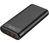 Sandberg 20000 mAh Powerbank, USB-A, QC 3.0, USB-C PD 65W Fast Charge, 5 Year Warranty
