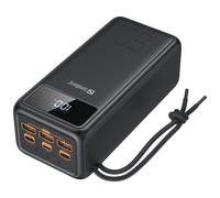 Sandberg Powerbank USB-C PD 130W 50000 | High-Capacity Mobile Charger for Phone Tablet Laptop | 20 Phone Charges | Flashlight | Charges 5 Devices Simultaneously | 50000 mAH | Mobile Power Bank
