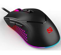 Sandberg Azazinator Mouse 6400 | Full RGB | Gaming Mouse with Optimised Precision | Gamer Mouse with 6400 DPI Adjustable | 7 Programmable Buttons | Wired Gaming Mouse for Laptop Mac PC Computer