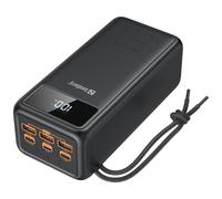Sandberg Powerbank USB-C PD 130W 50000 | High-Capacity Mobile Charger for Phone Tablet Laptop | 20 Phone Charges | Flashlight | Charges 5 Devices Simultaneously | 50000 mAH | Mobile Power Bank
