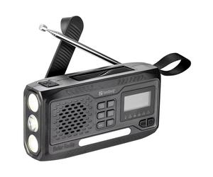 Sandberg Survivor All-in-1 4500 FM/DAB Hand-Crank Radio Flashlight with Power Bank Function