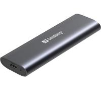 Sandberg USB 3.2 Case for M.2+NVMe SSD | SSD Enclosure | USB 3.2 Gen 2 | External SSD Adapter | Tool-Free | Supports M.2, NVMe, M Key | SSD Sizes 2230/2242/2260/2280 | Compatible with Windows MacOS