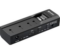 Sandberg USB-3 Cloner+Dock M2+NVMe+SATA, 136-49 (Black, USB3.2 Gen 2, 24TB, 3.5 Inches, Hard Drive Docking Station)