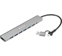 Sandberg USB-C/A to 7 x USB 3.0 Hub