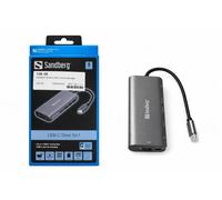 Sandberg USB-C Dock 5-in-1 HDMI LAN USB Hub 100W PD - Model 136-18