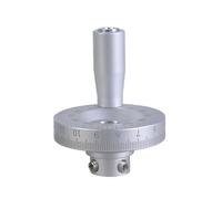 Sandblasted Aluminum Hand Crank Revolving Handle Wheel 50mm for Engraving Machine and Lathes High Temperature Resistance Sandblasted Finish Handwheel