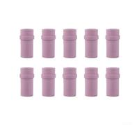 Sandblaster Ceramic Nozzle Tip Set 10pcs, 35mm Length, 15mm Outer Diameter, 4.5-7mm Bore, Wear-Resistant Replacement Air Siphon Sand Blasting Nozzles for Industrial Machinery Metal Casting(4.5mm)
