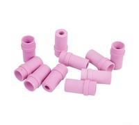 Sandblaster Ceramic Nozzle Tip Set 10pcs, 35mm Length, 15mm Outer Diameter, 4.5-7mm Bore, Wear-Resistant Replacement Air Siphon Sand Blasting Nozzles for Industrial Machinery Metal Casting(7mm)