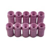 Sandblaster Ceramic Nozzle Tip Set 10pcs, 4.5-7mm Bore Air Tool Components for Abrasive Blasting Equipment, Industrial Nozzle Tips, Wear-Resistant Sandblast Rep(6mm)