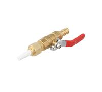 Sandblaster Nozzle Kit with Brass Valve Connector 4 Alumina Ceramic Tips for Rust Paint Removal Surfaces Treatment