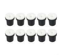 Sandblaster Nozzles 10pcs Replacement Tips 2-3.5mm for 5 Gallon Sandblasting Tanks, Ceramic Lining with Black Plastic Jacket, 21x18mm(2.5MM)