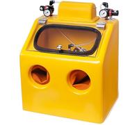 Sandblasting Cabinet, Portable Sand Blaster Work Station with Foot Pedal Control for Metal Rust Removal, Impurity Cleaning, and Detail Finishing