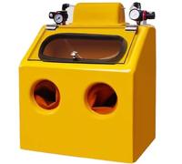 Sandblasting Cabinet with Foot Pedal Control for Metal Rust Removal, Shot Blasting Work Station for Impurity Cleaning and Detail Finishing