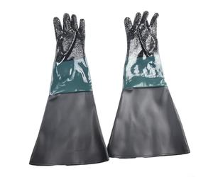 Sandblasting Gloves with Cotton Lining 23 6 Inch Length for Abrasive Work, Comfortable Fit for All Hands