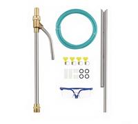 Sandblasting Pistol With M22 Connection For High-Pressure Blasting Systems Stainless Steel 16 Inch Blue Lightweight Ergonomic Sandblasting For Rust Removal Paint Stripping Cleaning