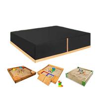 Sandbox Cover, Pool Lid, with Lid, Wind Protection, Pit Protection Accessories, Waterproof Rain Seal Blockage Wooden Cover, Pool Lid for Patios, Backyard Garden