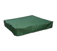 Sandbox cover Square Hexagon Oxford Cloth Cover Drawstring Sandbox Sandpit Dustproof Canopy Waterproof Shelter Garden Farm(Green (square),150x150cm)