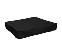 Sandbox Cover Square Waterproof Sun Protection Foldable Outdoor Garden Beach Sandpit Children Canopy Black 200x200cm