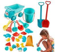 Sandbox Toys, Toys for - 29 Pieces Sand Castle Construction Kit, Portable Bucket, Shovels, Rake, Sieve, Moulds, Watering Box, Storage Bag for 3 to 3