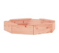 Sandbox with Seats Honey Brown Octagon Solid Wood Pine