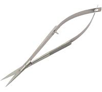 Sandbros Cuticle Scissors Extra Fine Nail Scissors Cuticle Trimmer Fine Pointed Tip for Dry, Dead Skin,Skin Care,Eyebrow, Eyelash, Trim Nail and Dry Skin (Silver Straight)