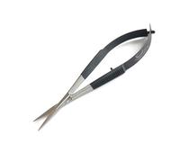 Sandbros Cuticle Scissors Extra Fine Nail Scissors Cuticle Trimmer Fine Pointed Tip for Dry, Dead Skin,Skin Care,Eyebrow, Eyelash, Trim Nail and Dry Skin (Half Black Straight)