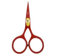 SANDBROS Vintage 4" Small Crochet Scissors, Very Sharp Edge Sewing Embroidery Scissors, Stainless Steel High Carbon Steel Red Design Shears for Craft Art Work Manual Sewing Handicraft DIY Tool